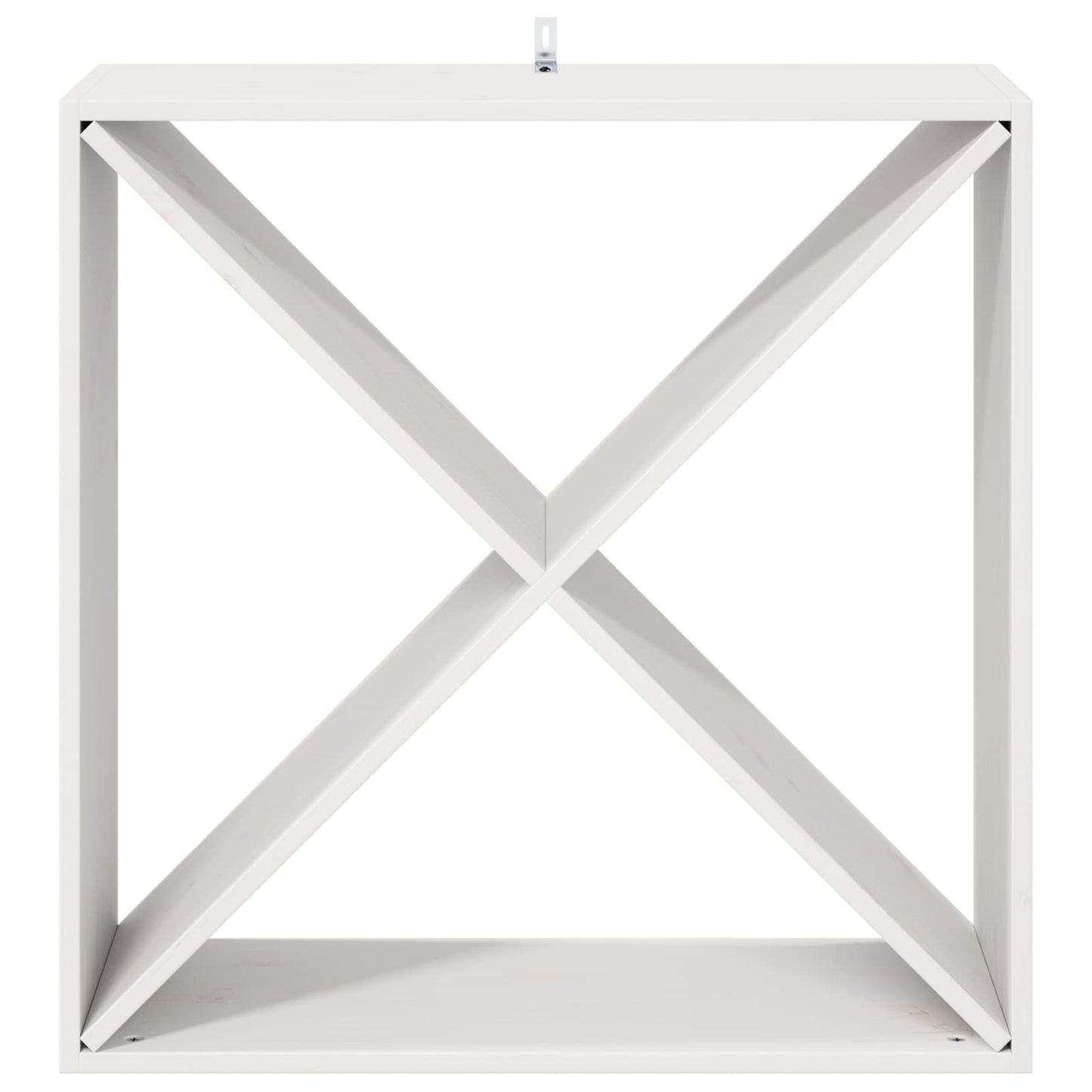 Vinställ 2 pcs Vit 62 x 25 x 62 cm Massiv furu