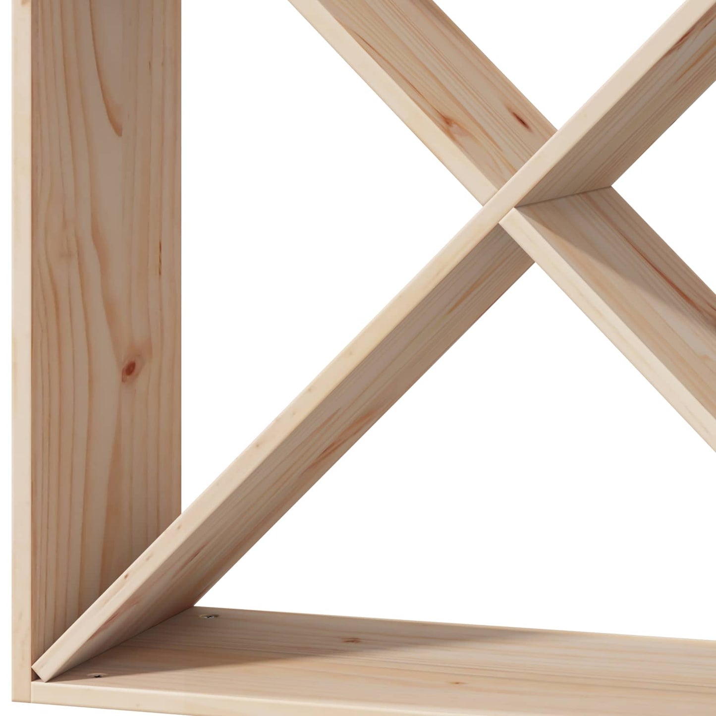 Vinställ 4 pcs Naturfärg 62 x 25 x 62 cm Massiv furu