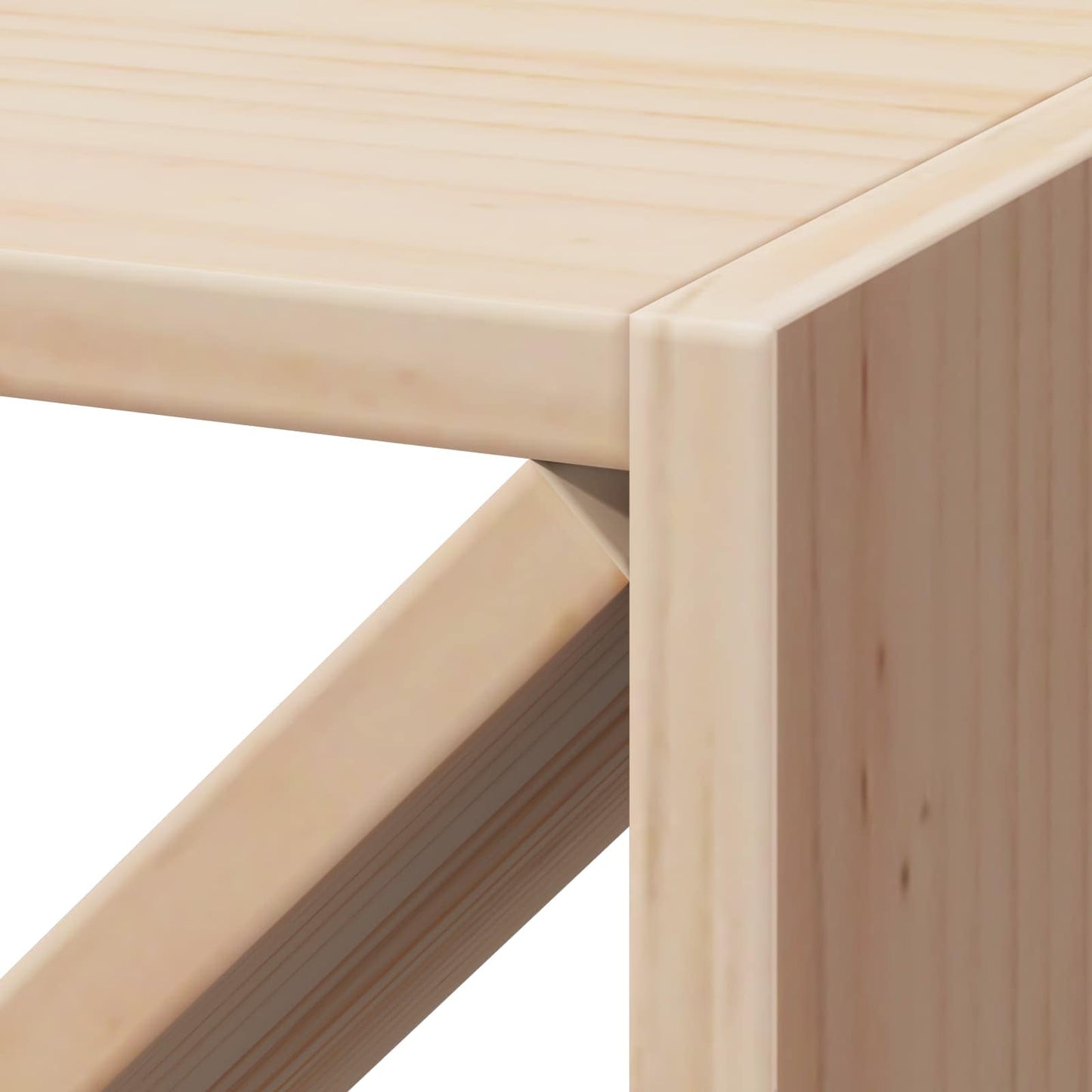 Vinställ 4 pcs Naturfärg 62 x 25 x 62 cm Massiv furu