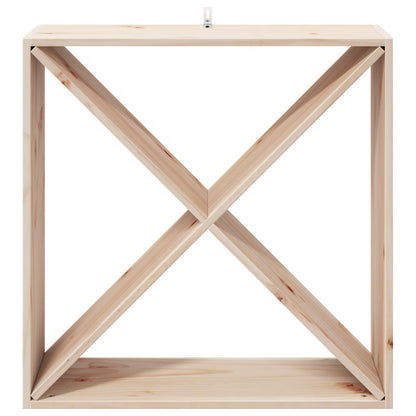 Vinställ 4 pcs Naturfärg 62 x 25 x 62 cm Massiv furu
