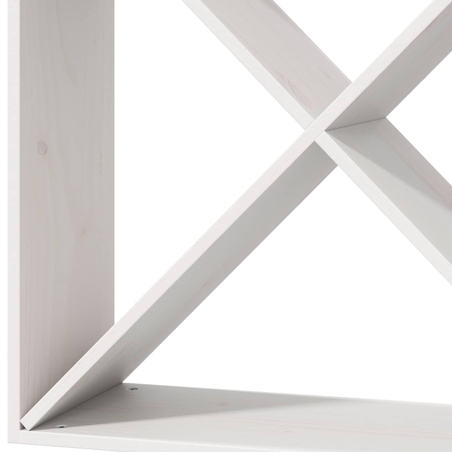 Vinställ 4 pcs Vit 62 x 25 x 62 cm Massiv furu