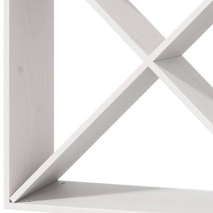 Vinställ 4 pcs Vit 62 x 25 x 62 cm Massiv furu