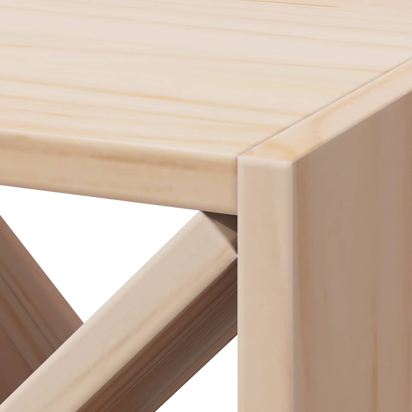 Vinställ 2 pcs Naturfärg 62 x 25 x 62 cm Massiv furu