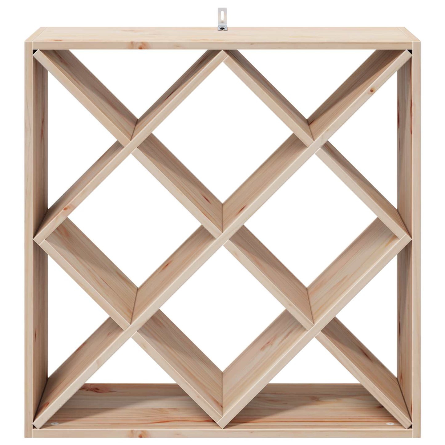 Vinställ 2 pcs Naturfärg 62 x 25 x 62 cm Massiv furu