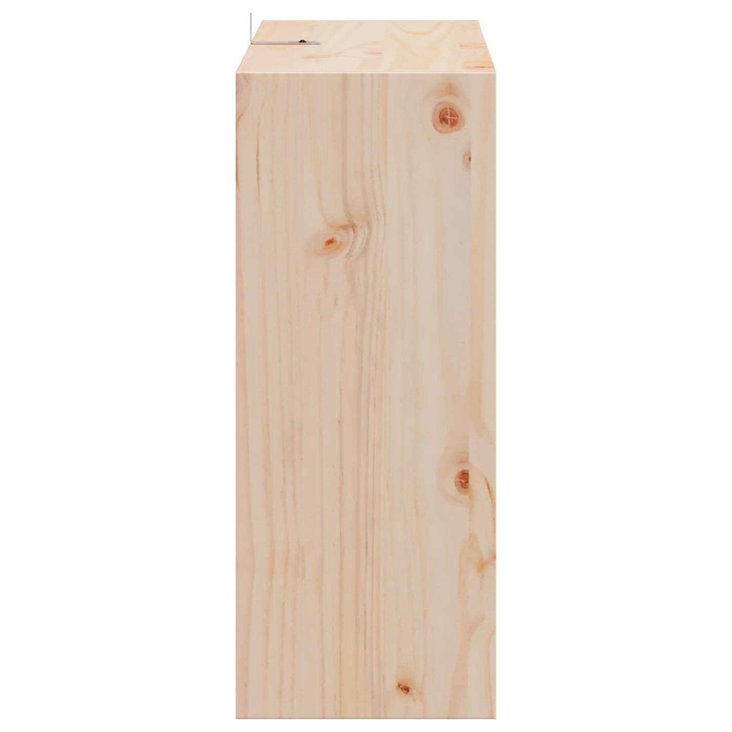 Vinställ 2 pcs Naturfärg 62 x 25 x 62 cm Massiv furu