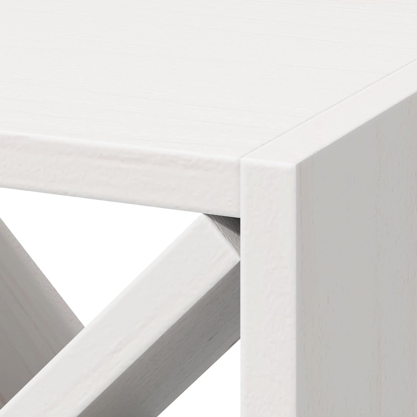 Vinställ 2 pcs Vit 62 x 25 x 62 cm Massiv furu