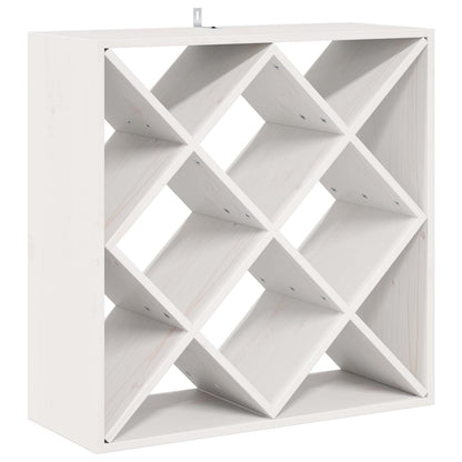 Vinställ 2 pcs Vit 62 x 25 x 62 cm Massiv furu