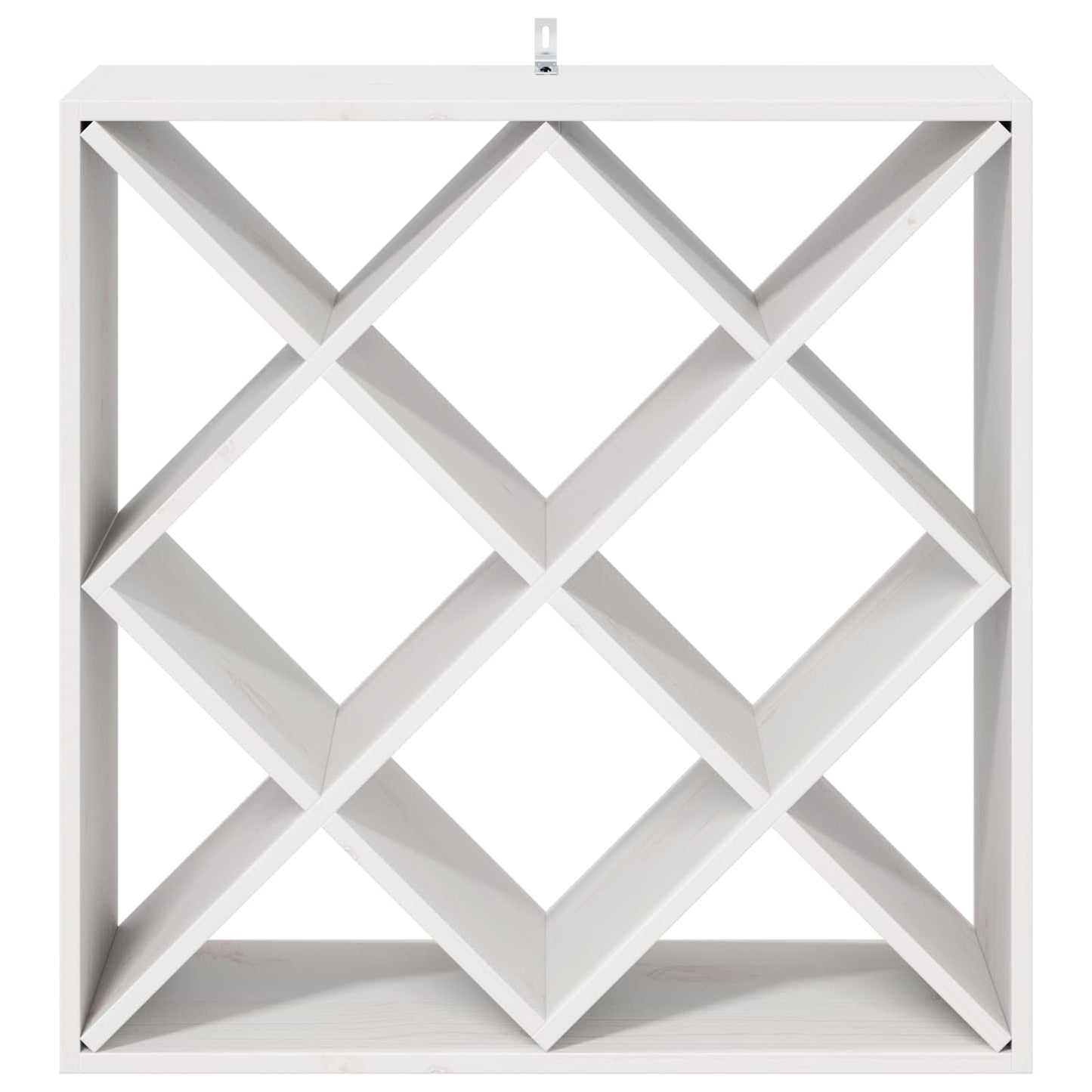 Vinställ 2 pcs Vit 62 x 25 x 62 cm Massiv furu
