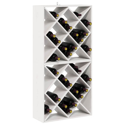 Vinställ 2 pcs Vit 62 x 25 x 62 cm Massiv furu