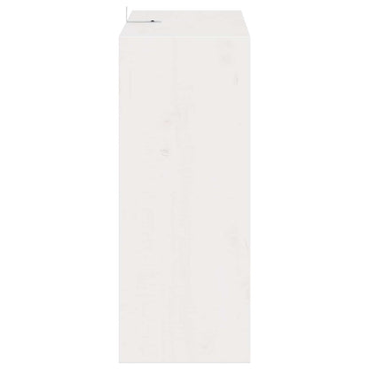Vinställ 2 pcs Vit 62 x 25 x 62 cm Massiv furu