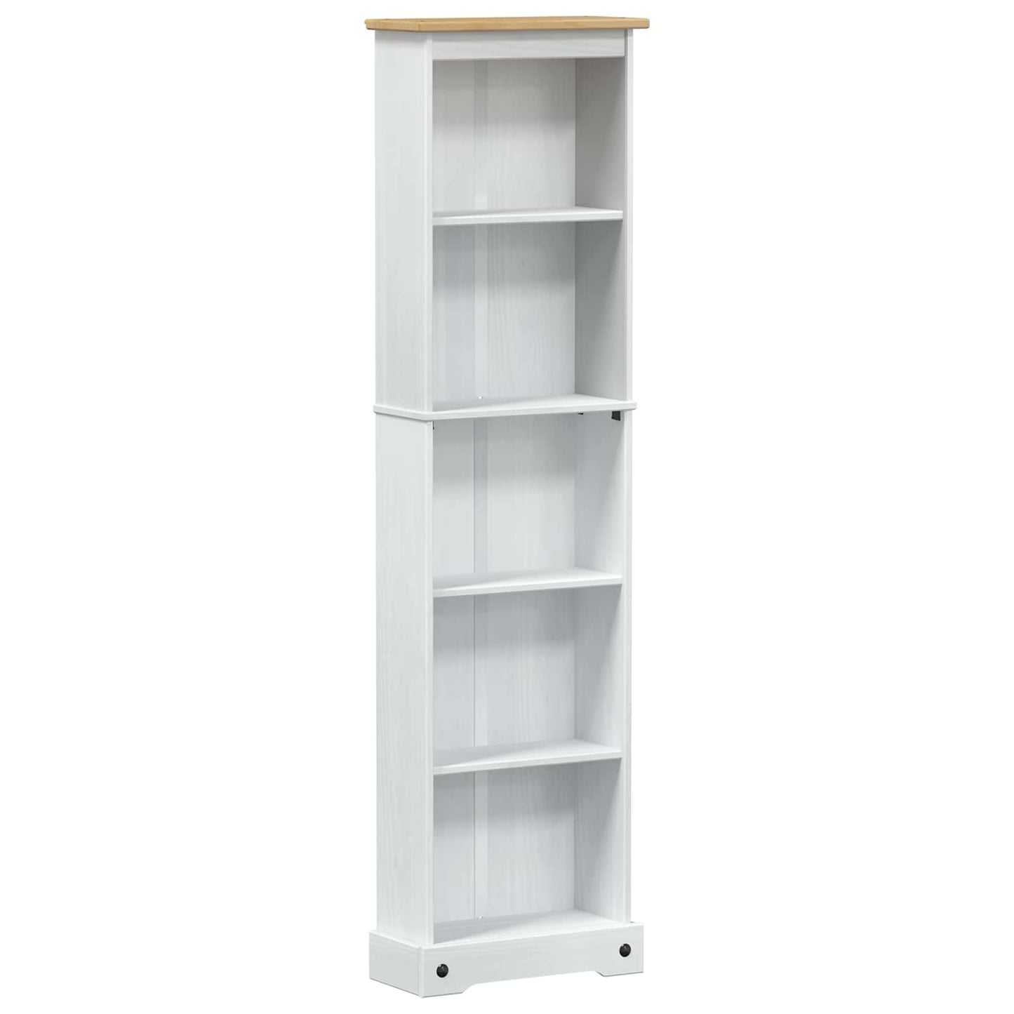 Bokhylla Vit 46 x 20 x 170 cm Massiv furu