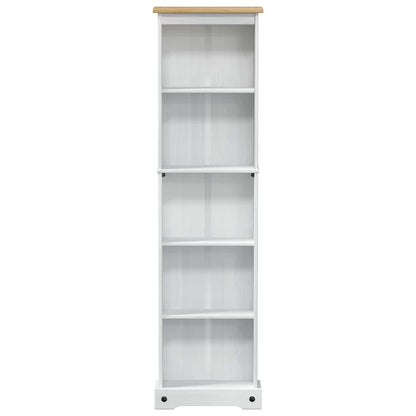 Bokhylla Vit 46 x 20 x 170 cm Massiv furu