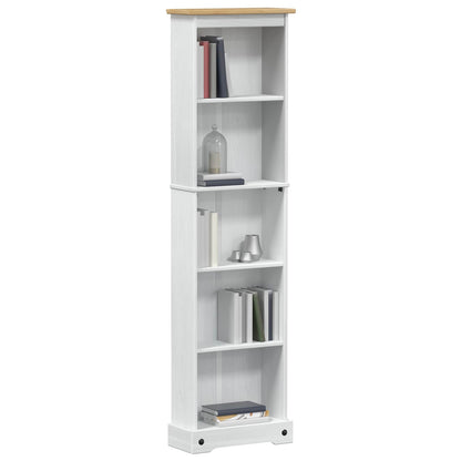Bokhylla Vit 46 x 20 x 170 cm Massiv furu