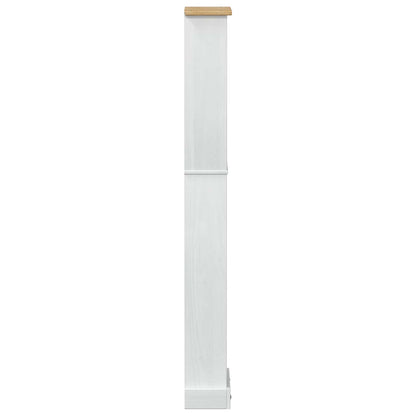 Bokhylla Vit 46 x 20 x 170 cm Massiv furu