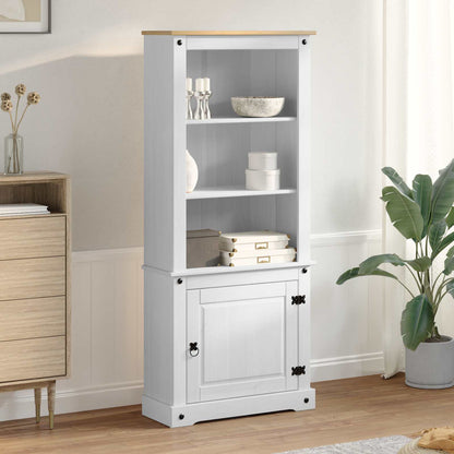 Skåp Vit 74 x 38 x 170 cm Massiv furu