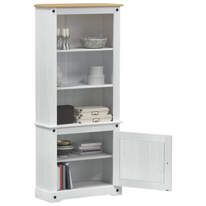 Skåp Vit 74 x 38 x 170 cm Massiv furu