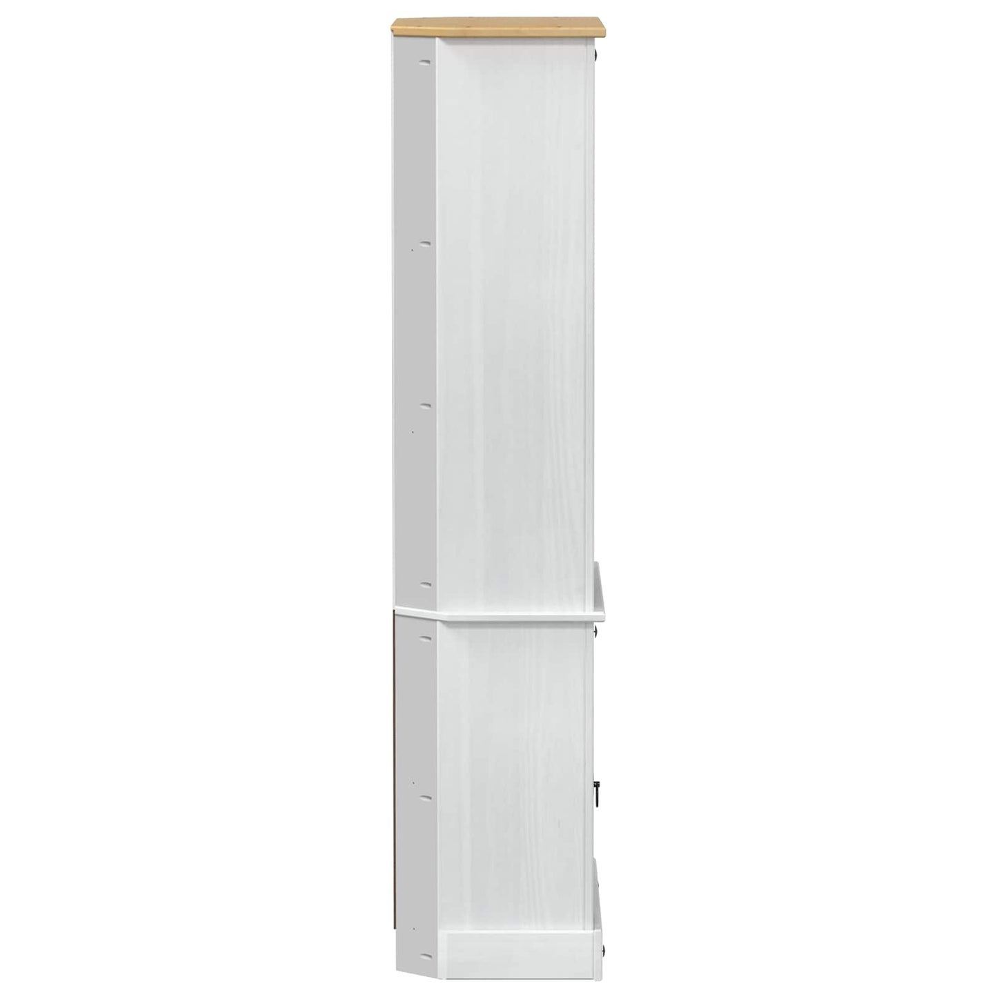 Skåp Vit 74 x 38 x 170 cm Massiv furu
