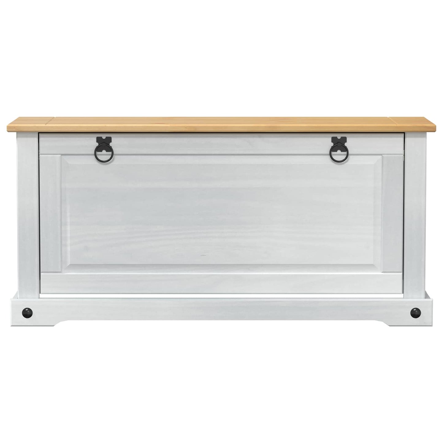 Skoställ Vit Skoskåp med hylla Corona 99 x 32 x 49 cm Massiv furu