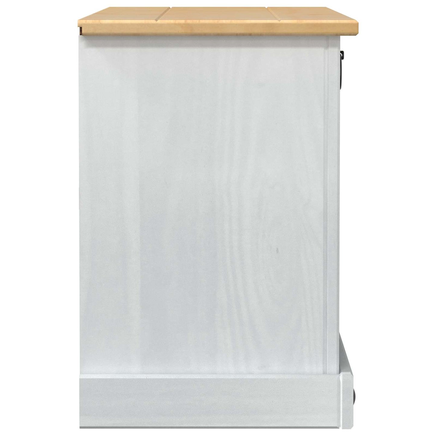 Skoställ Vit Skoskåp med hylla Corona 99 x 32 x 49 cm Massiv furu