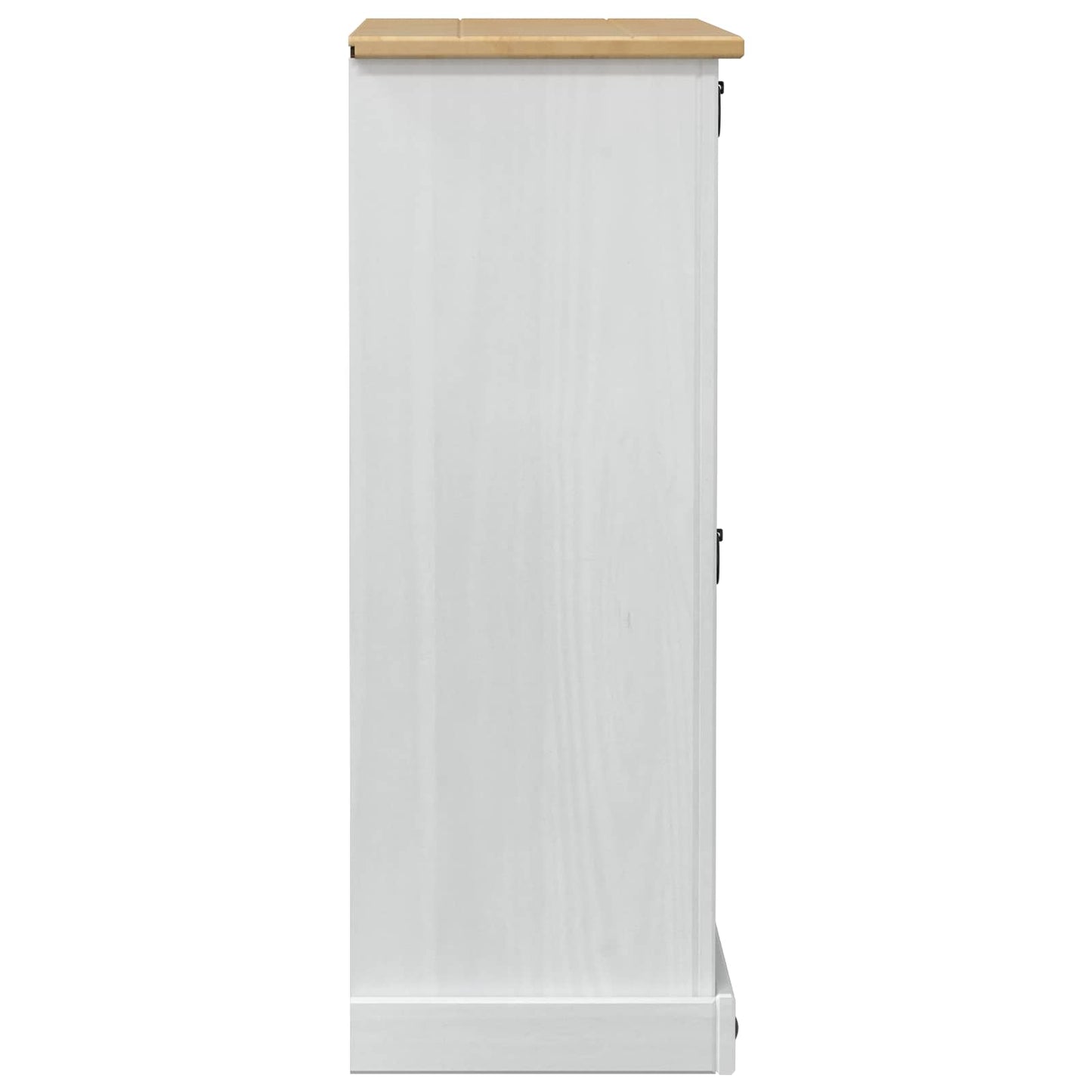 Skoställ Vit Skoskåp med hylla Corona 99 x 32 x 85 cm Massiv furu