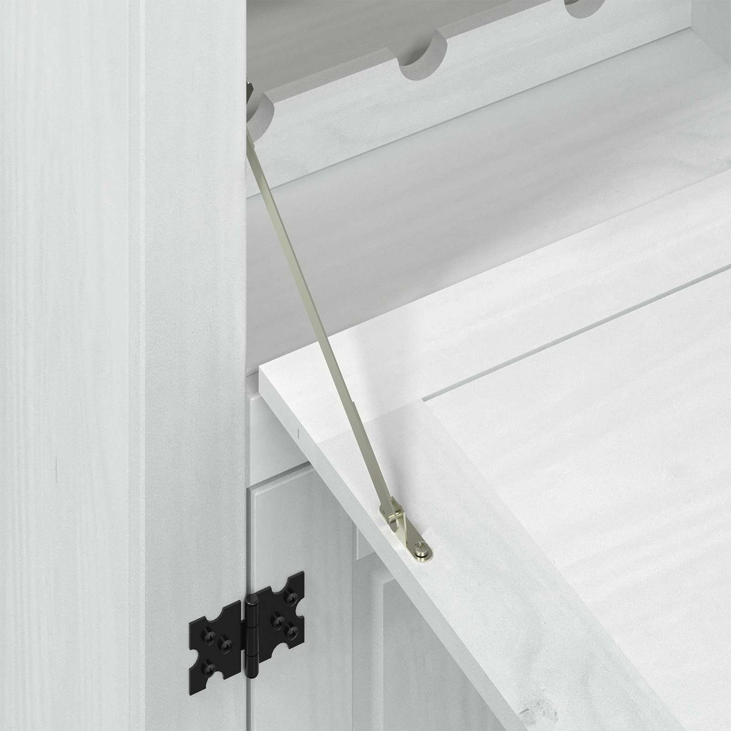 Vinställ Vinskåp Vit 97 x 45 x 114 cm Massiv furu