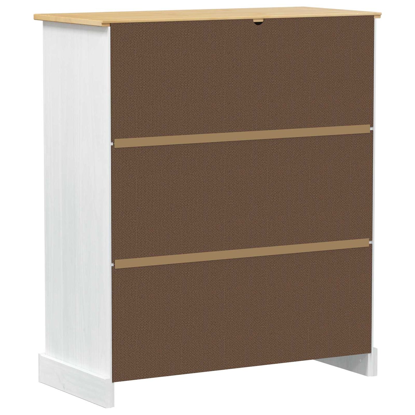 Vinställ Vinskåp Vit 97 x 45 x 114 cm Massiv furu