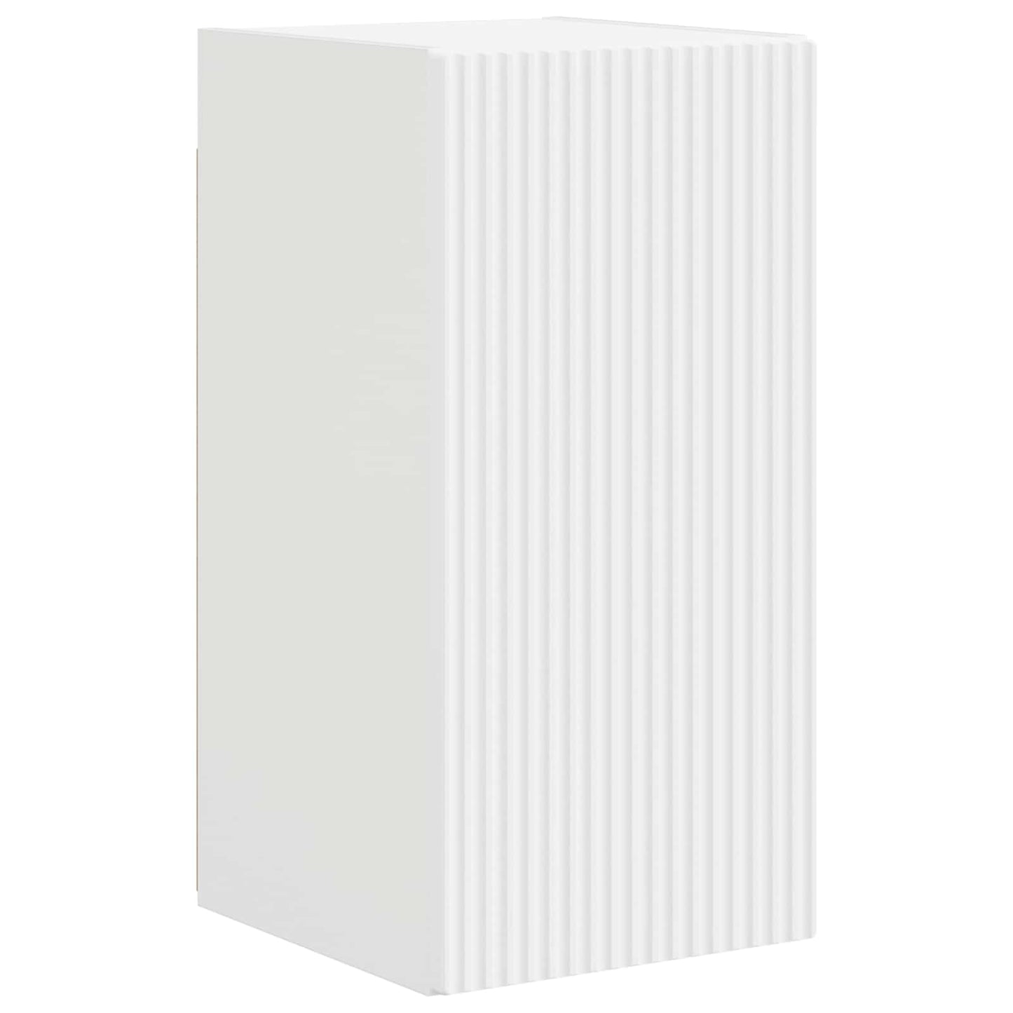 TV väggskåp set Väggmonterad 4 pcs Vit Konstruerat trä