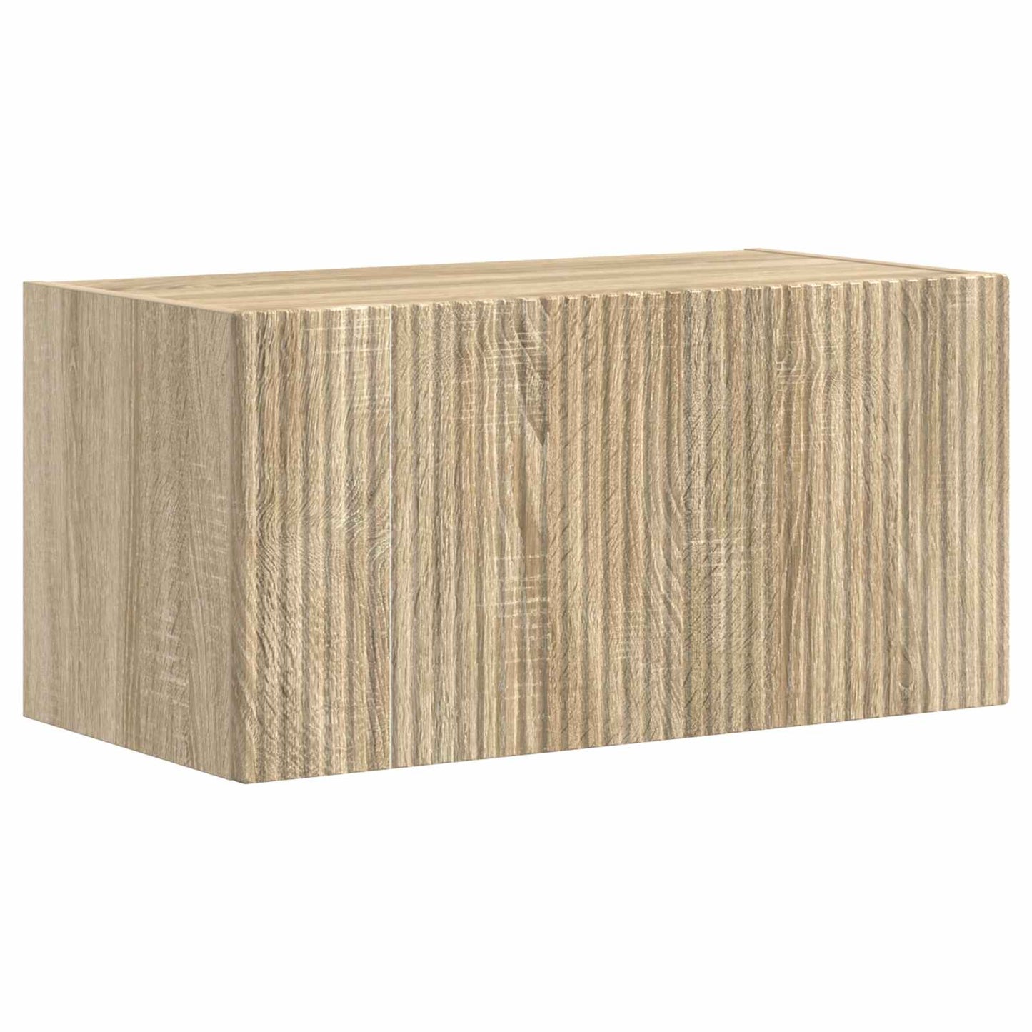 TV väggskåp set Väggmonterad 4 pcs Sonoma-ek Konstruerat trä