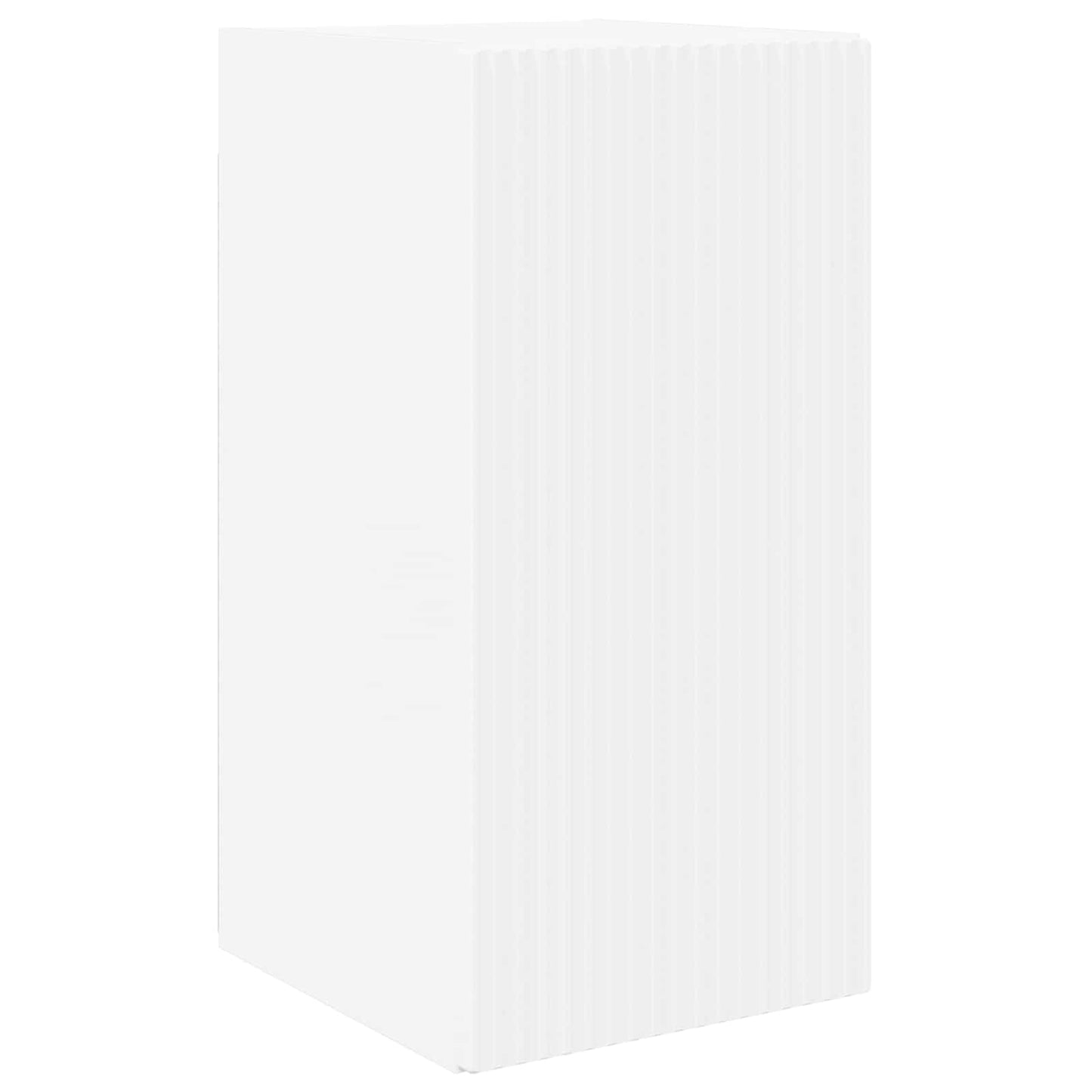 TV väggskåp set Väggmonterad 4 pcs Vit Konstruerat trä