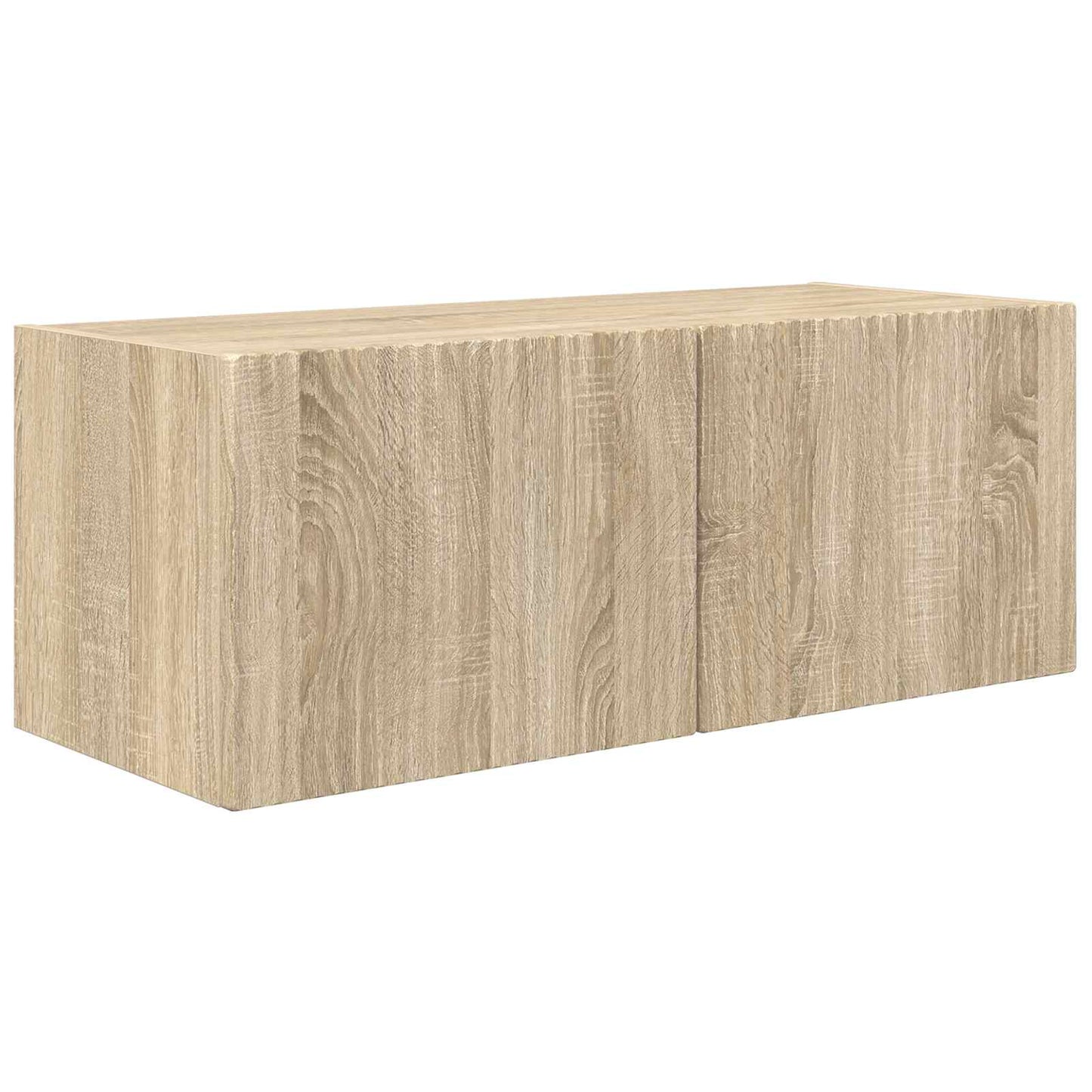 TV väggskåp set Väggmonterad 4 pcs Sonoma-ek Konstruerat trä
