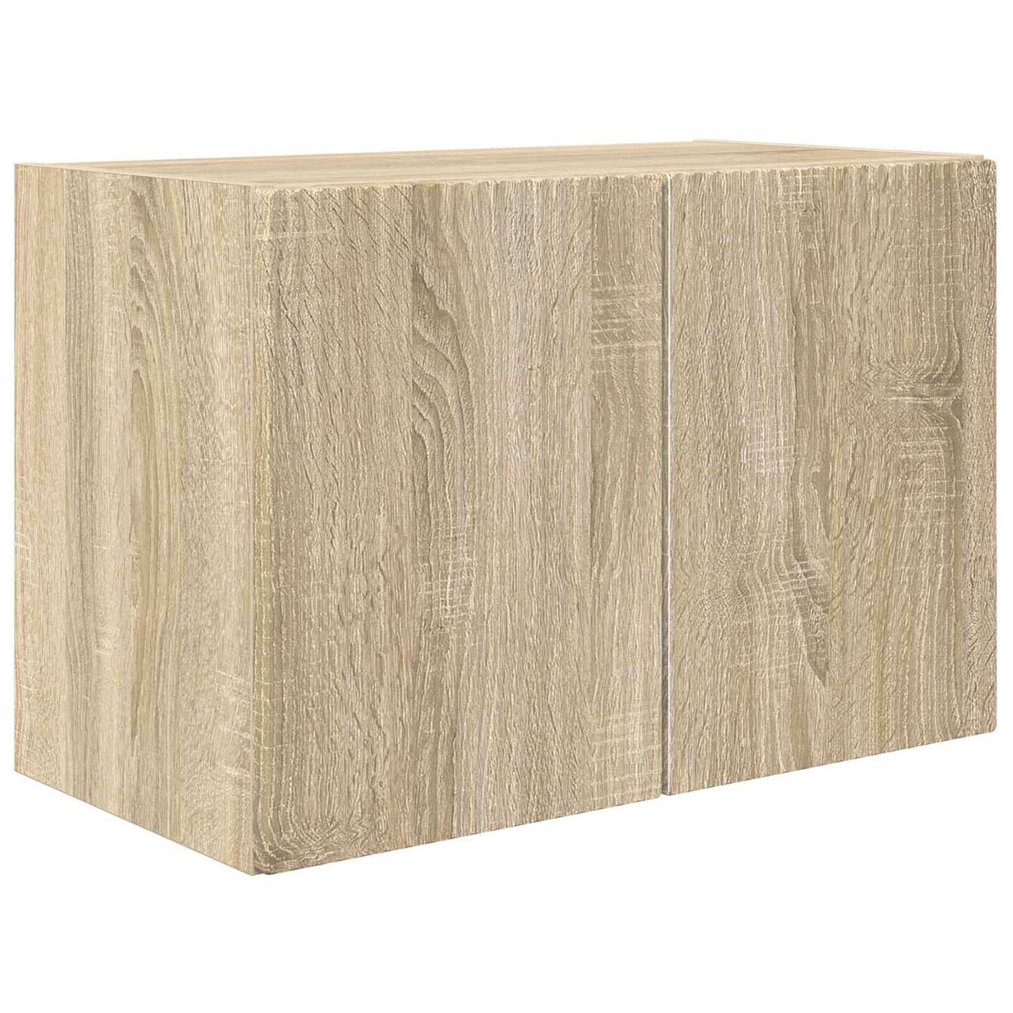 TV väggskåp set Väggmonterad 4 pcs Sonoma-ek Konstruerat trä