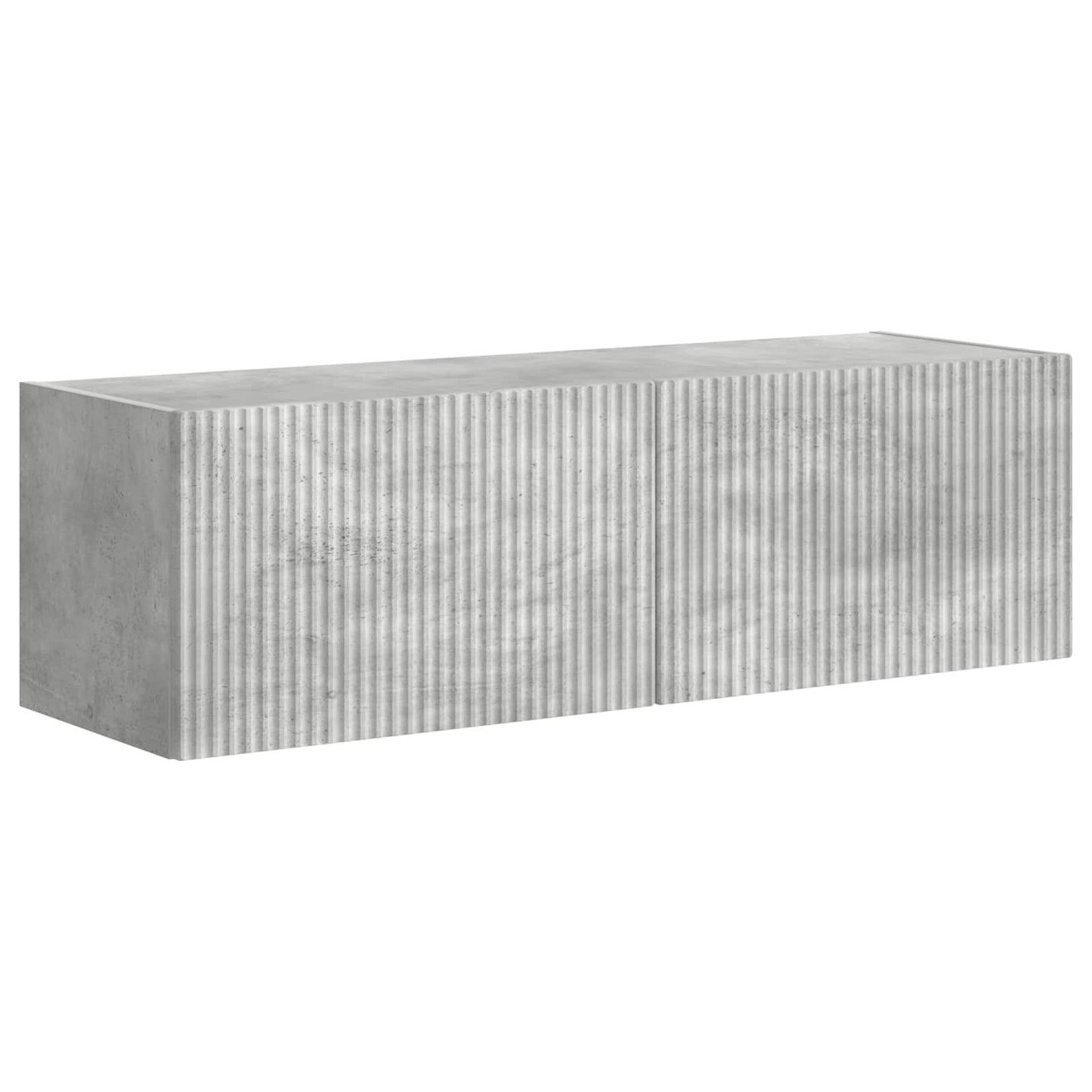 TV väggskåp set Väggmonterad 6 pcs Betonggrå
