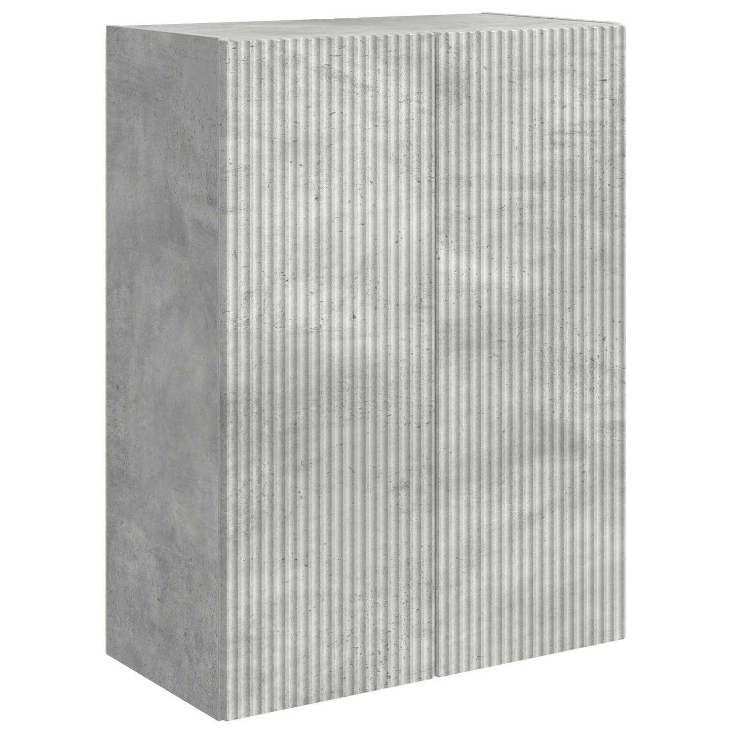 TV väggskåp set Väggmonterad 6 pcs Betonggrå