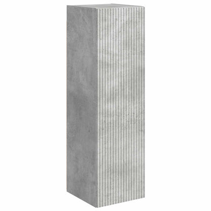 TV väggskåp set Väggmonterad 6 pcs Betonggrå