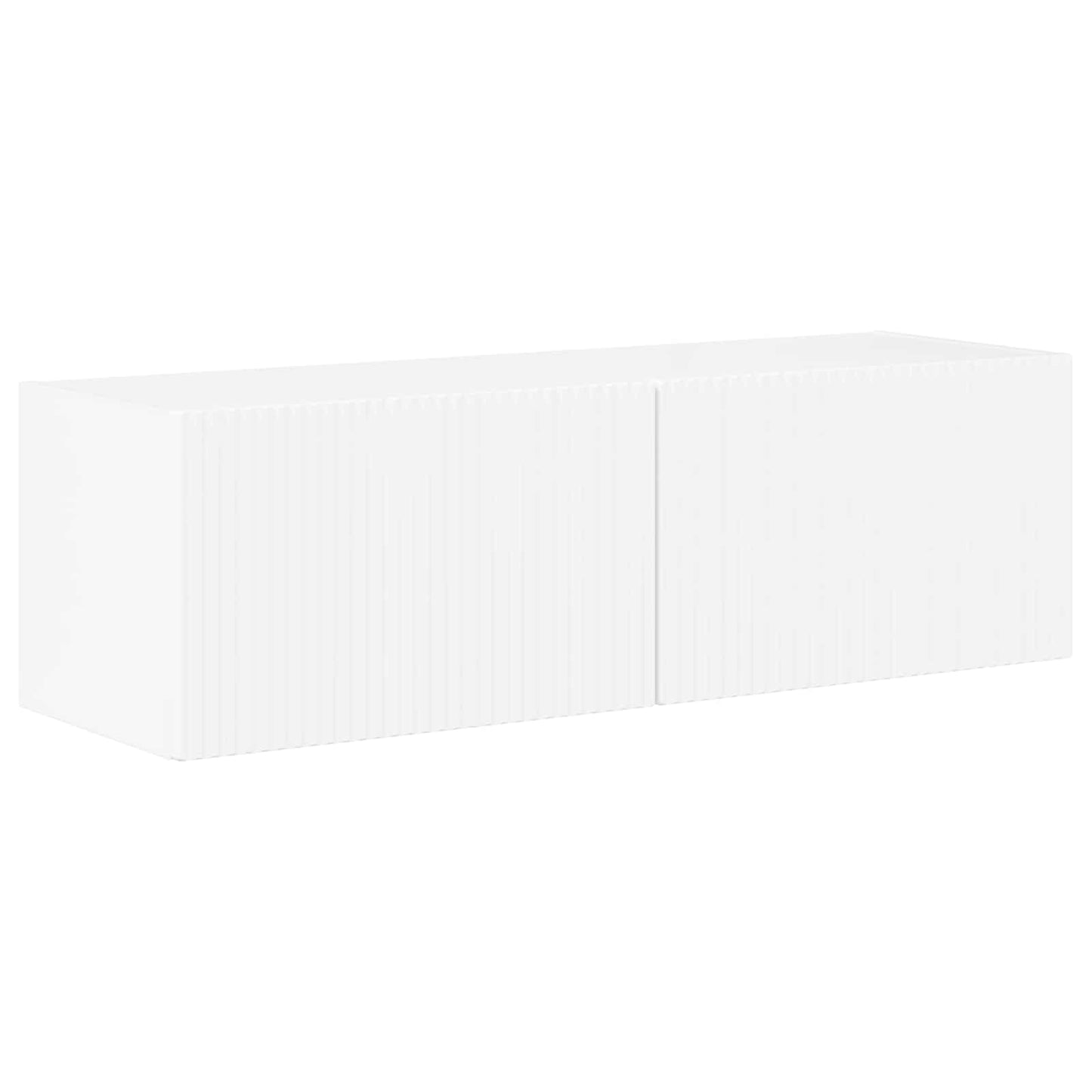 TV väggskåp set Väggmonterad 6 pcs Högblanka vita