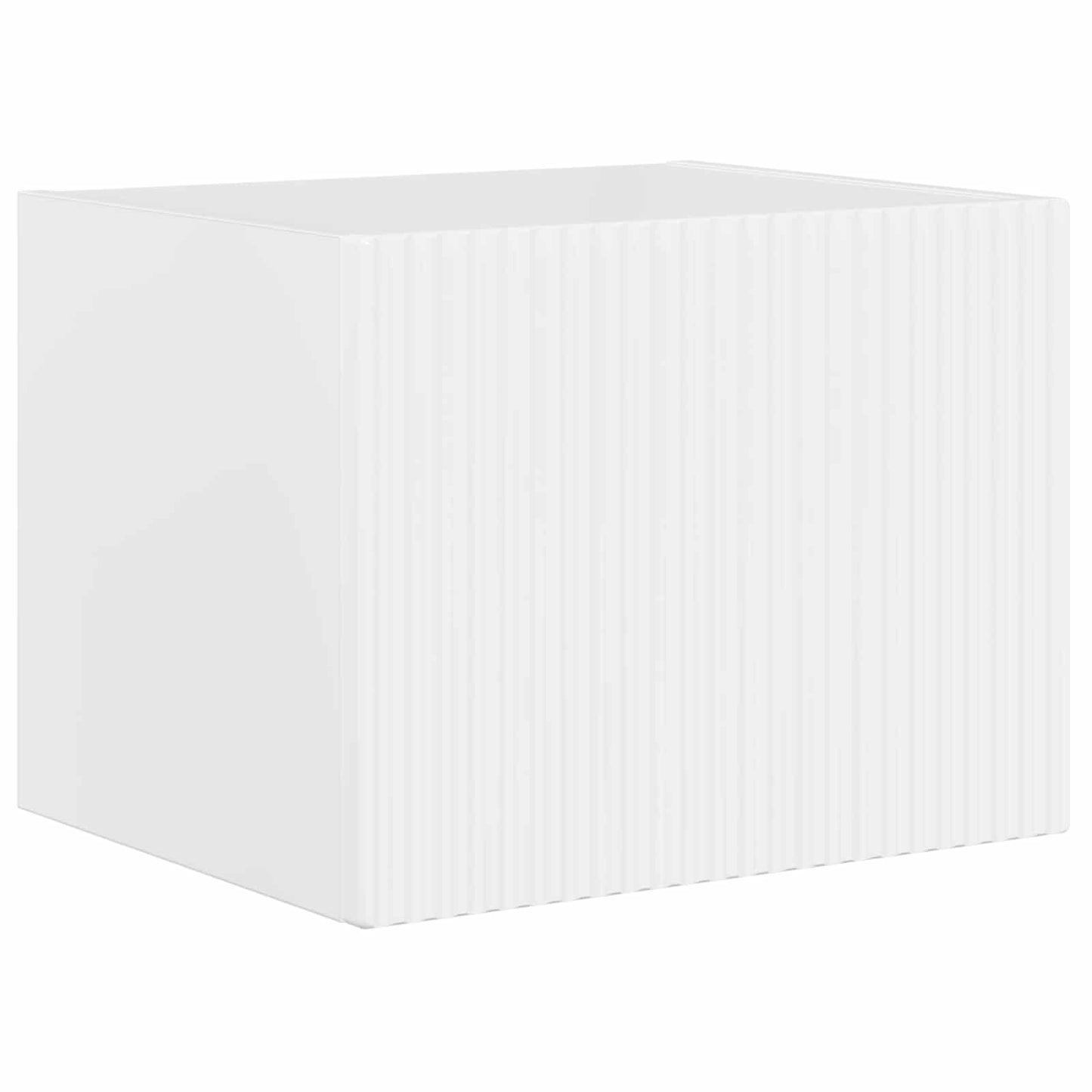 TV väggskåp set Väggmonterad 6 pcs Högblanka vita