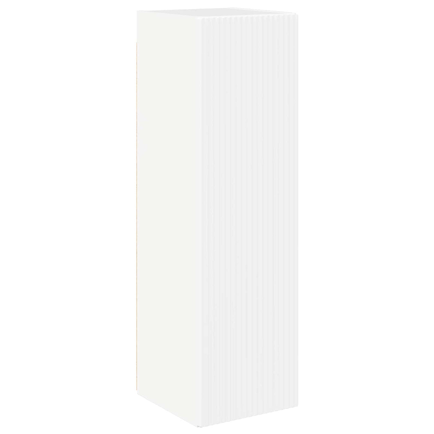 TV väggskåp set Väggmonterad 6 pcs Högblanka vita