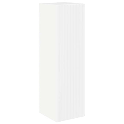 TV väggskåp set Väggmonterad 6 pcs Högblanka vita