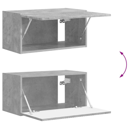TV-bänkset 8 pcs Betonggrå Konstruerat trä