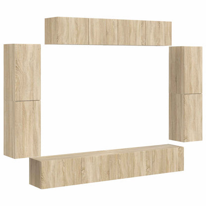 TV-skåp 8 pcs Sonoma-ek