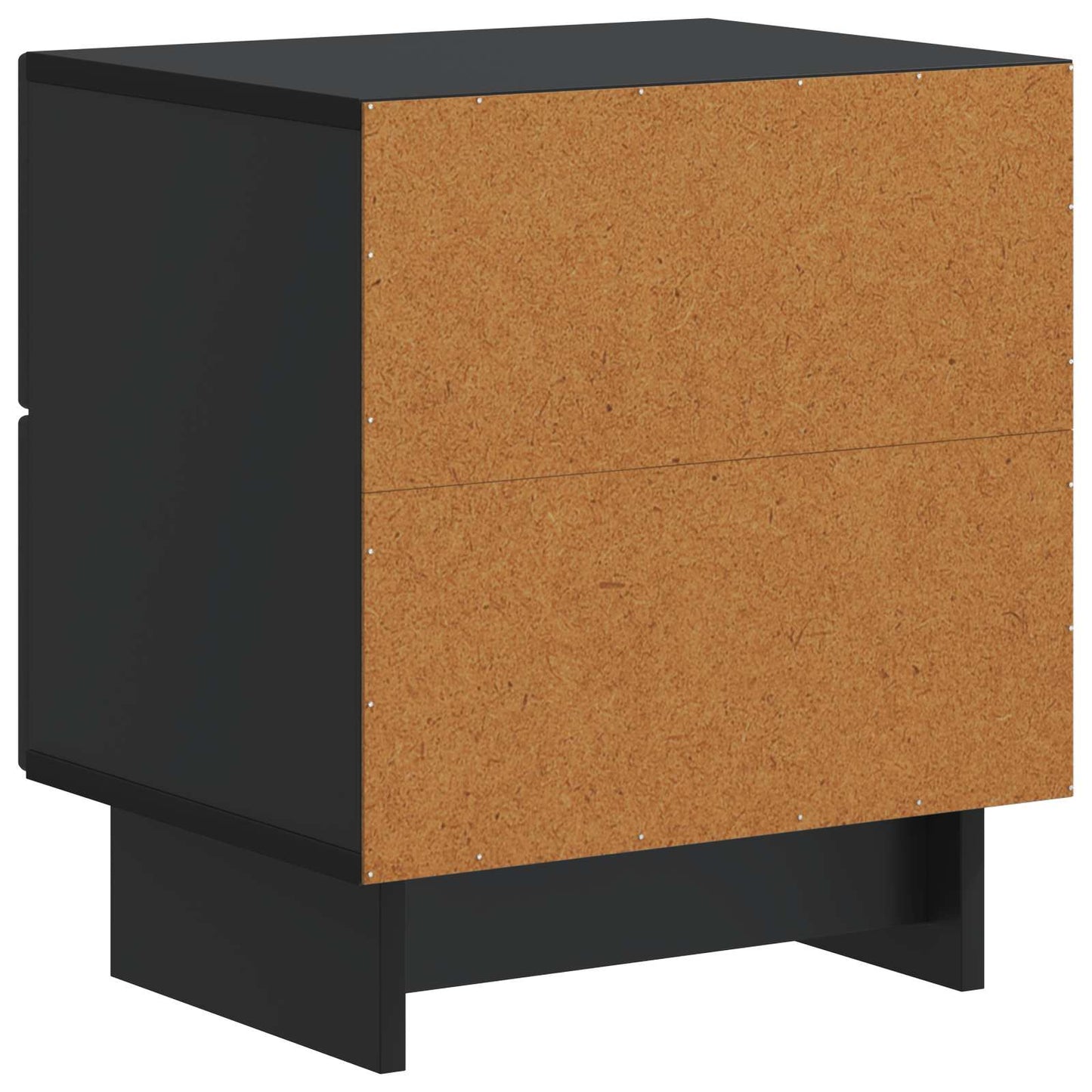 Nattduksbord 2 pcs Svart 43 x 34,5 x 47,5 cm Konstruerat trä