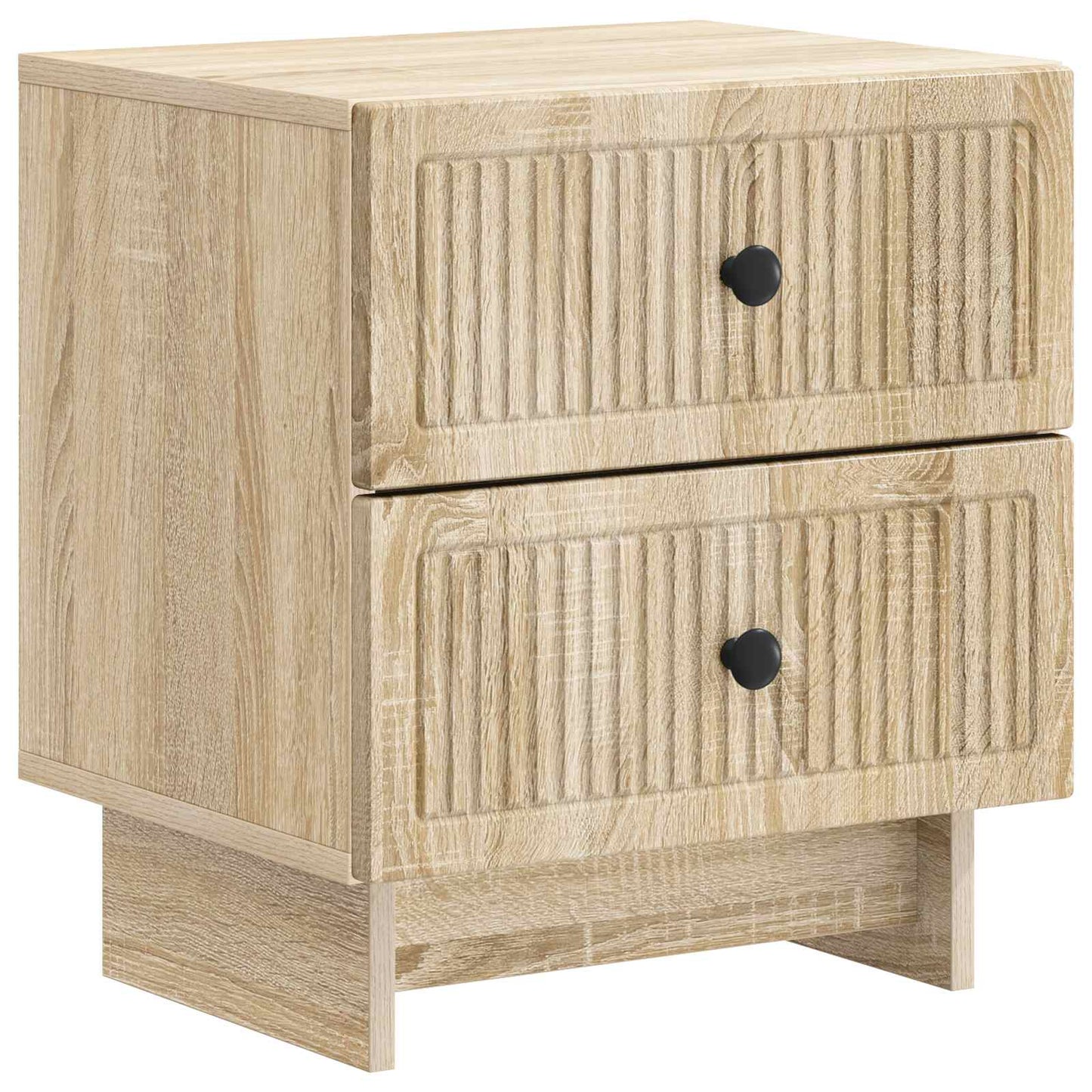 Nattduksbord med låda 2 pcs Sonoma-ek 43 x 34,5 x 47,5 cm