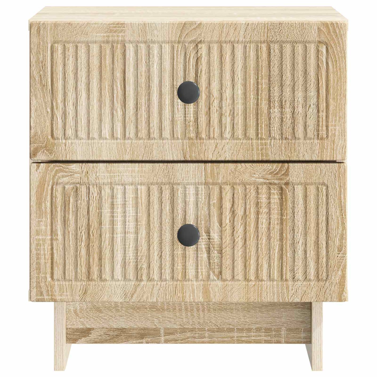 Nattduksbord med låda 2 pcs Sonoma-ek 43 x 34,5 x 47,5 cm