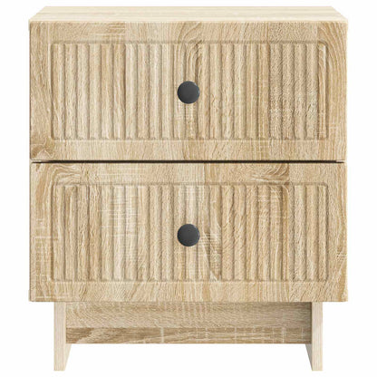 Nattduksbord med låda 2 pcs Sonoma-ek 43 x 34,5 x 47,5 cm