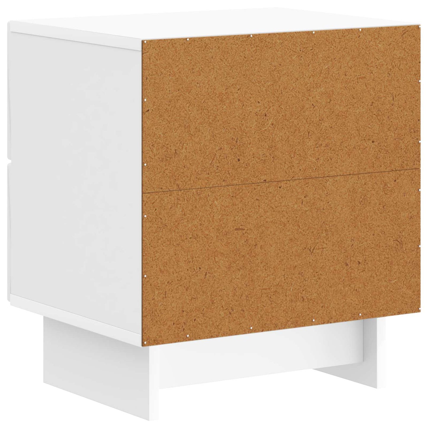 Nattduksbord med låda 2 pcs Vit högglans 43 x 34,5 x 47,5 cm