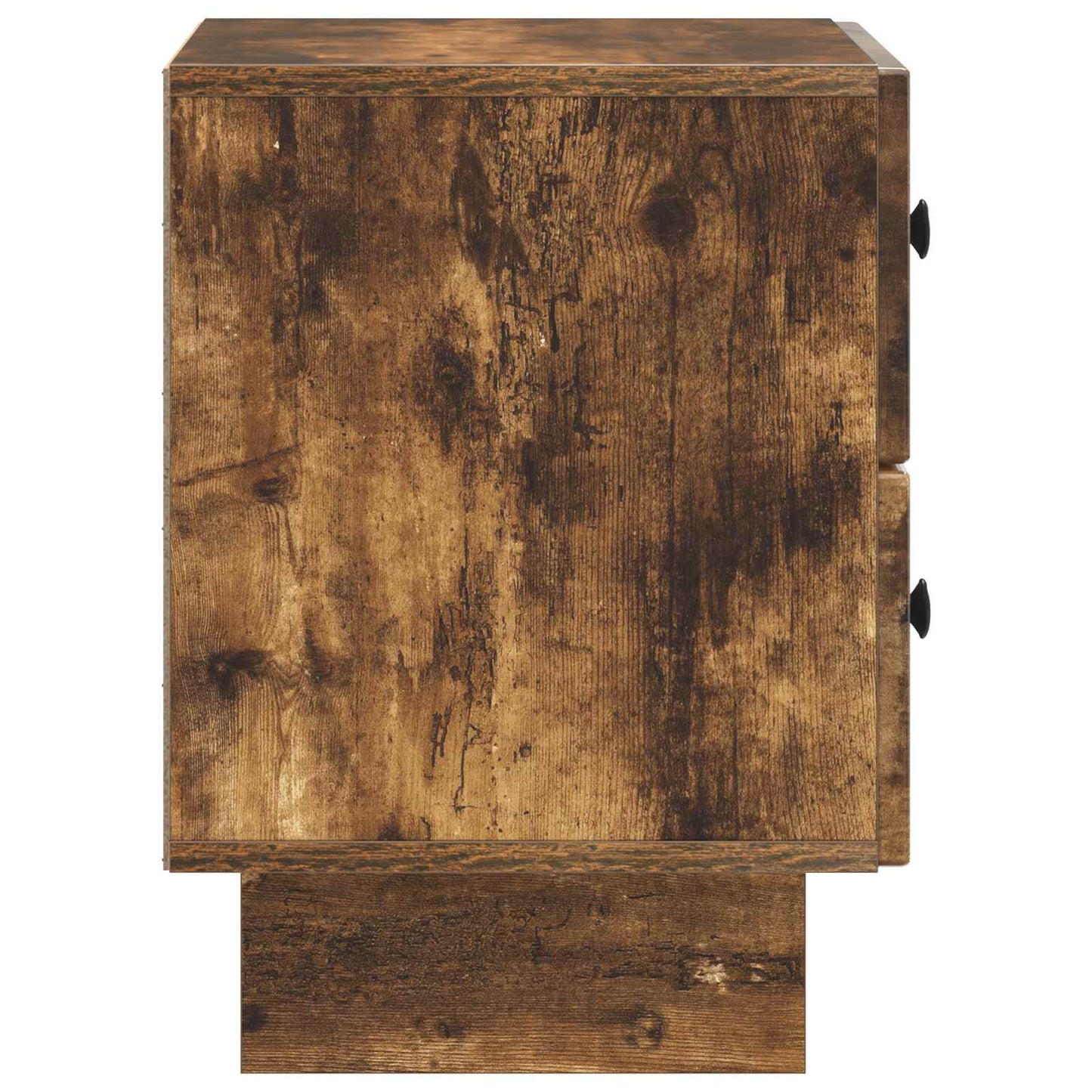 Nattduksbord 2 pcs Rökt ek 43 x 34,5 x 47,5 cm Konstruerat trä