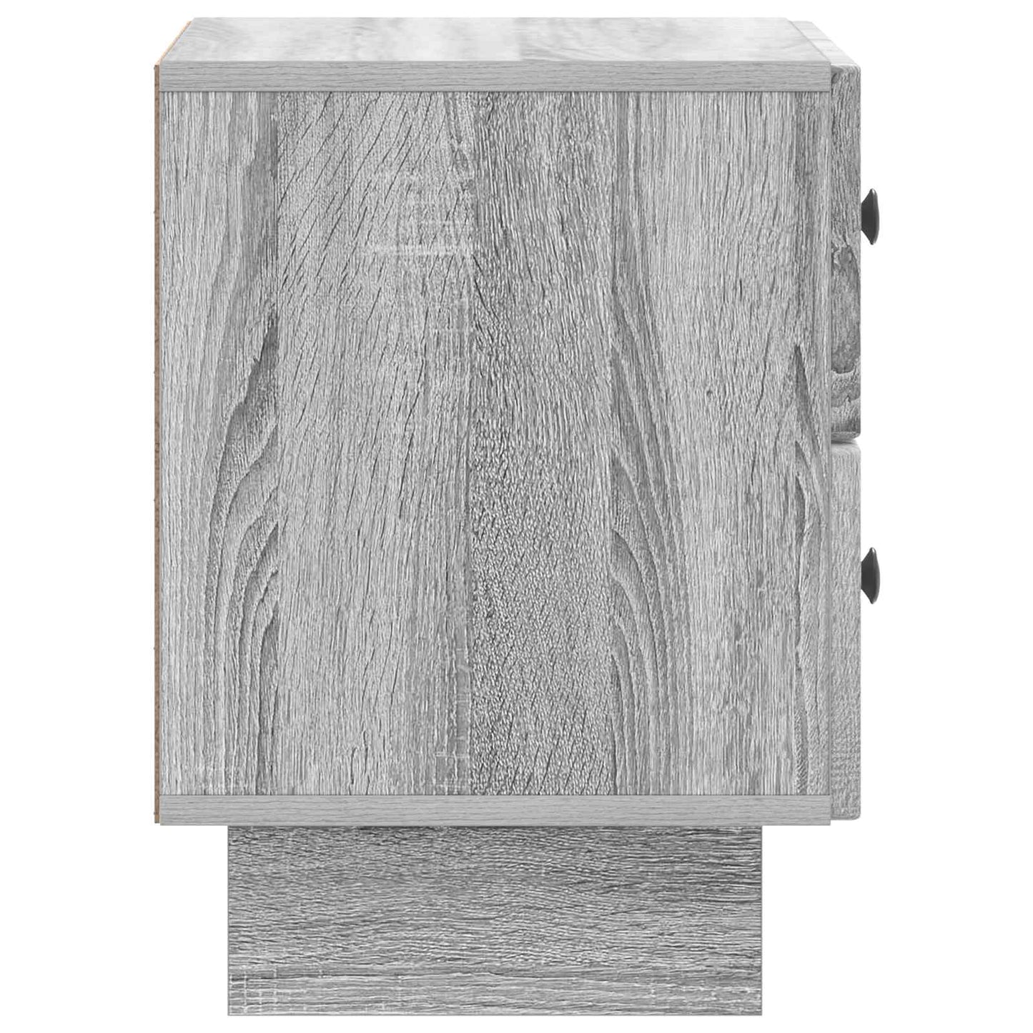 Nattduksbord med låda 2 pcs Grå sonoma-ek 43 x 34,5 x 47,5 cm