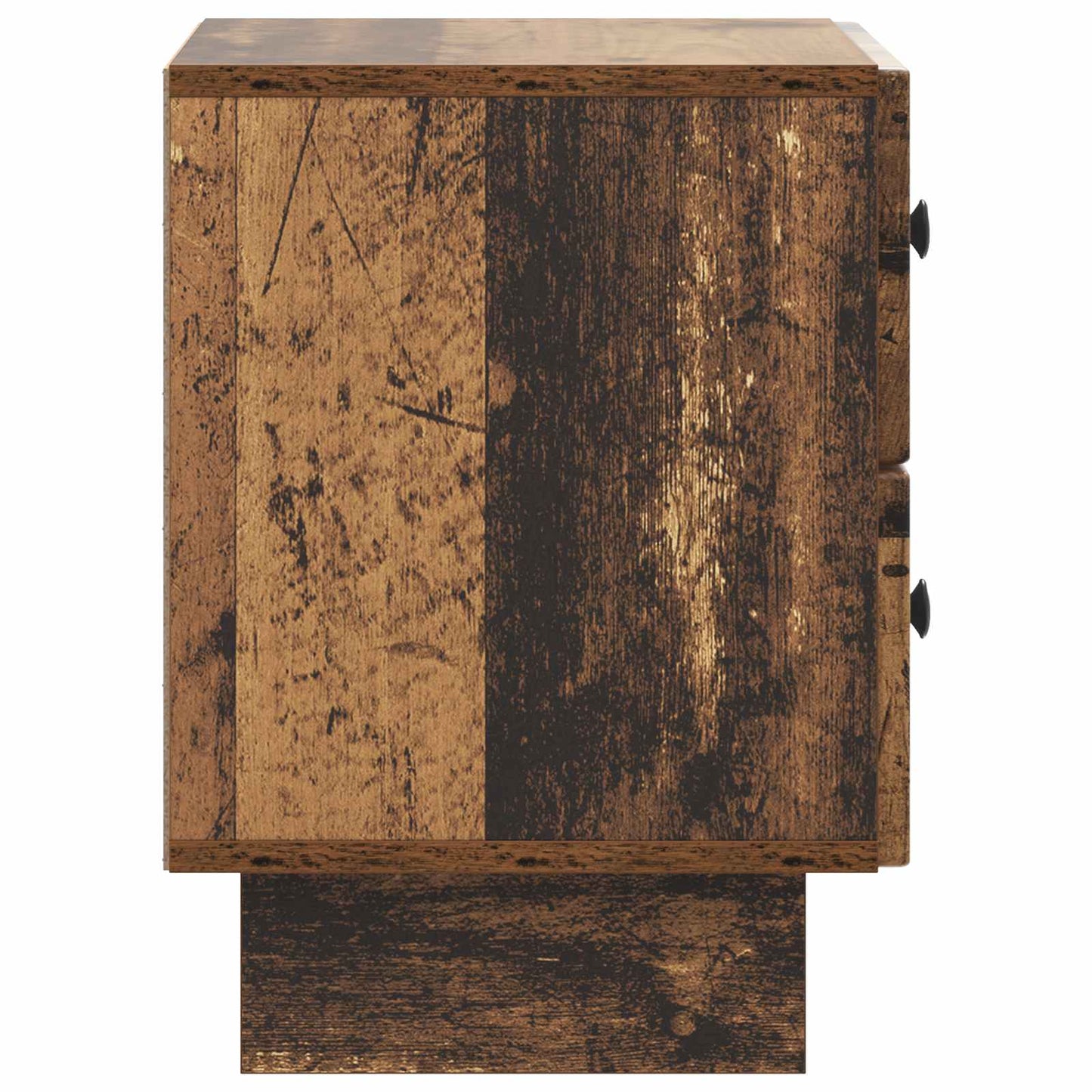 Nattduksbord med låda 2 pcs Gammalt trä 43 x 34,5 x 47,5 cm