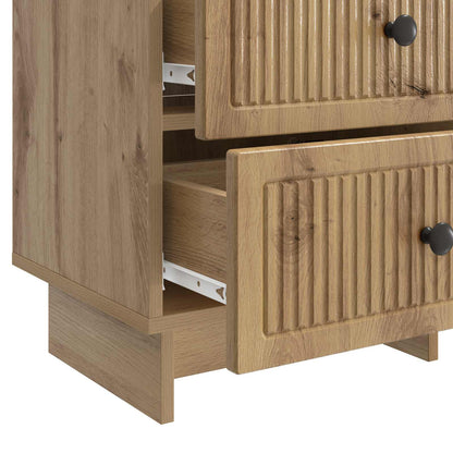 Nattduksbord med låda 2 pcs Artisan-ek 43 x 34,5 x 47,5 cm