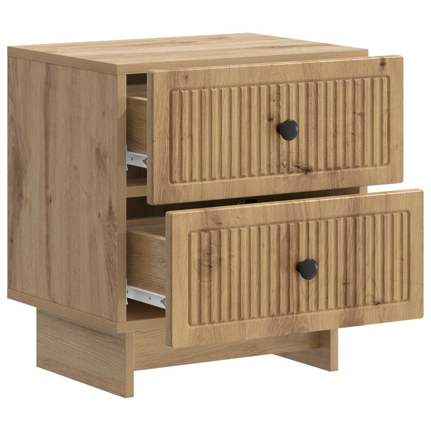 Nattduksbord med låda 2 pcs Artisan-ek 43 x 34,5 x 47,5 cm